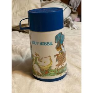 Vintage 1978 Holly Hobbie and Robby Lunchbox Thermos Aladdin Thermal Bottle